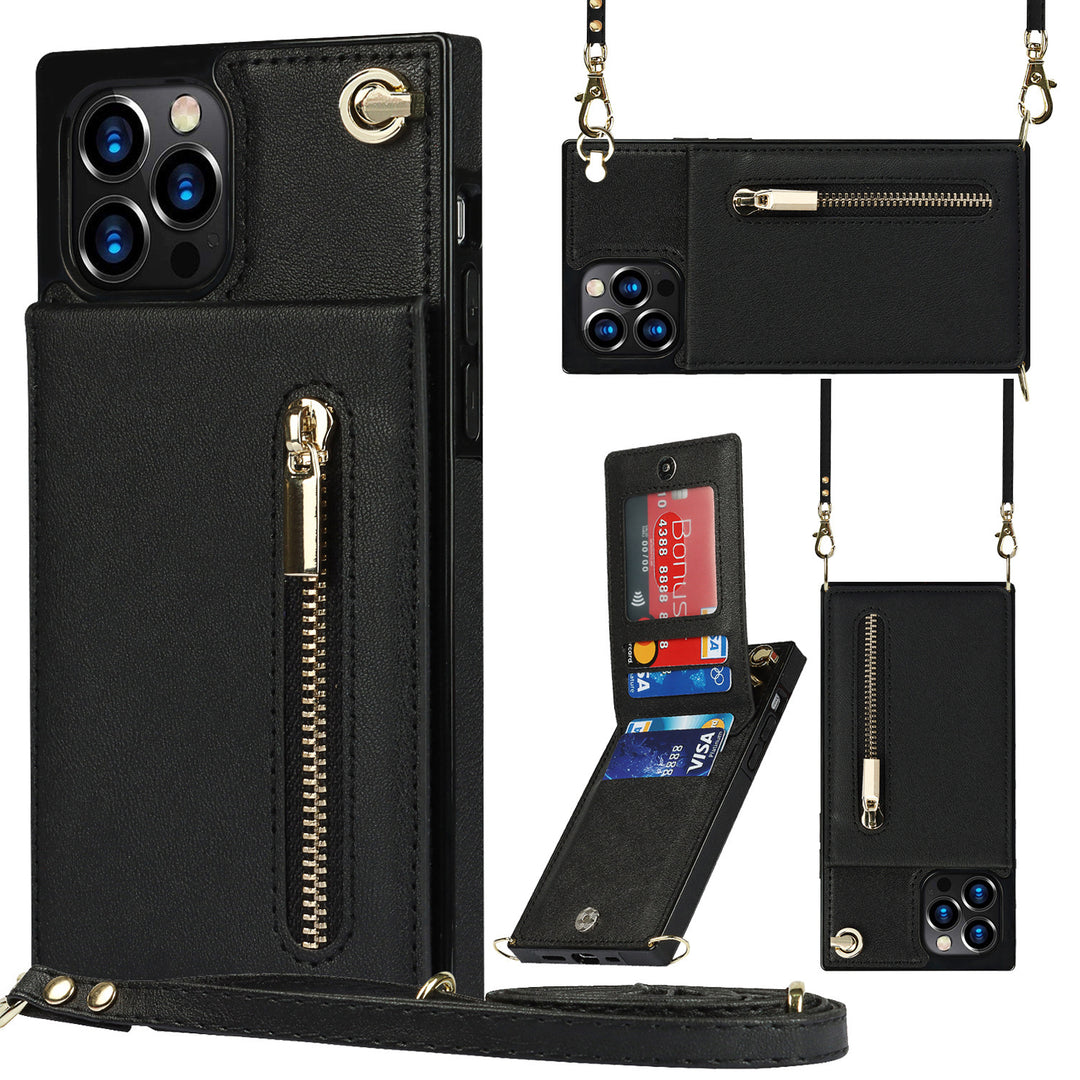 Caixa de telefone Crossbody XR Zipper celular Capa protetora