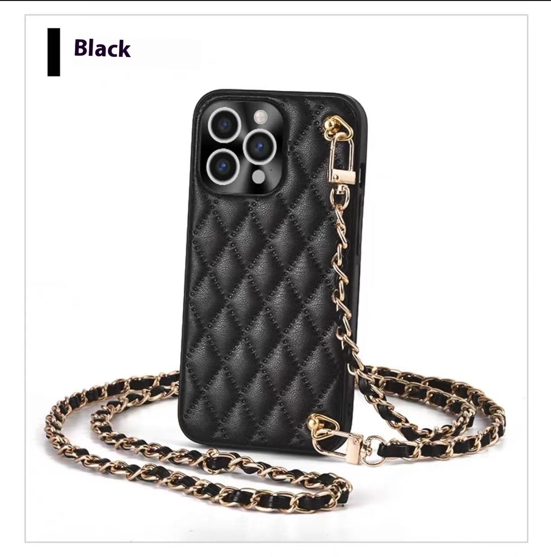 Telefoonhoes diamant plaid crossbody beschermhuls