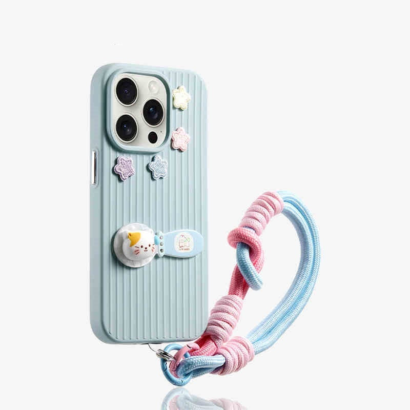 Kleurrijke ster kitten lepel siliconen drop-resistente telefoonhoes