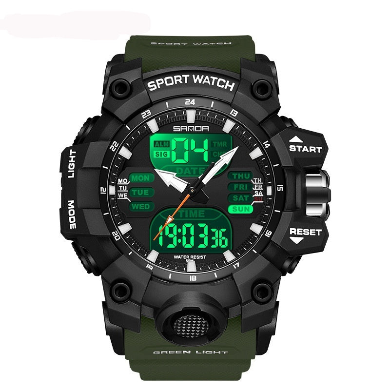 Multifunctionele heren mode Koreaanse stijl waterdichte schokbestendig transparant horloge