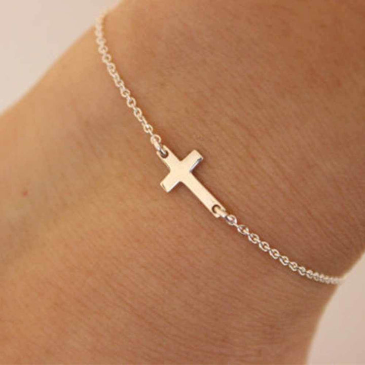 Simple cross bracelet
