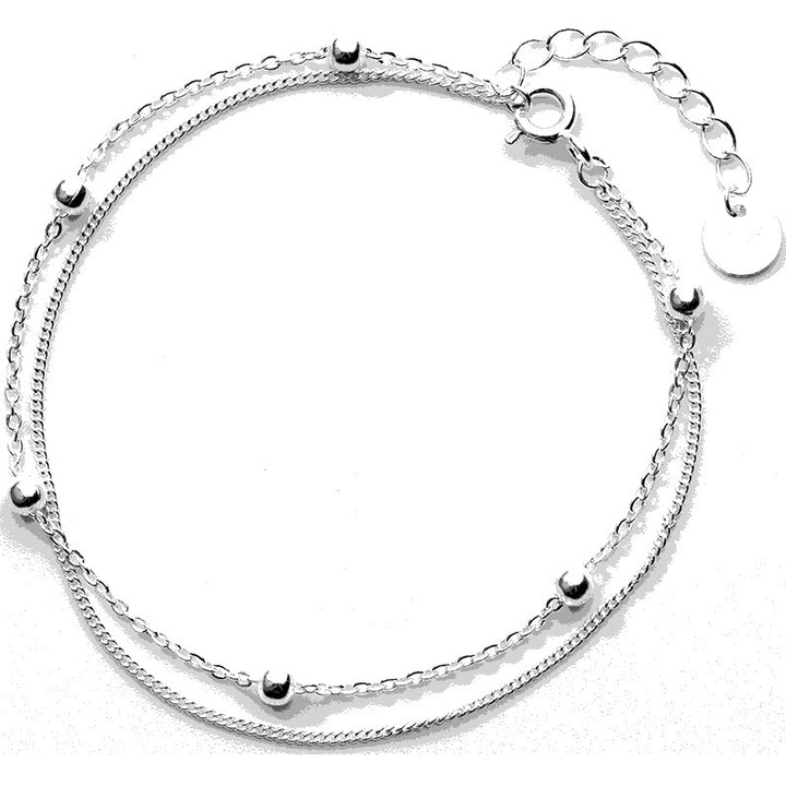 Sterling Silber einfache vielseitige Armband Frauen