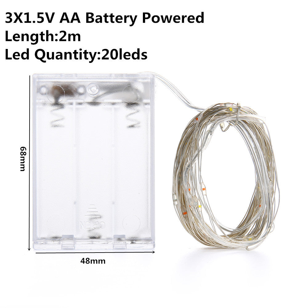 Рождественский свет светодиодные батареи USB с питанием 2 мл. 5 м10 м.