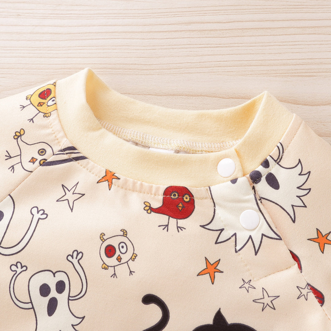 Halloween -print baby jumpsuit