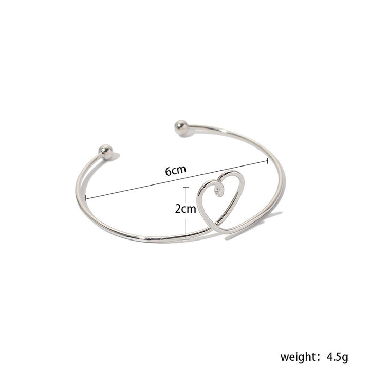 European And American Cross-border New Accessories Heart-shaped Bracelet