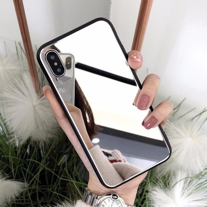 Kompatibel mit Apple, iPhonex Mirror Phone Hülle iPhone7/8plus Make-up Self-Timer-Glas Hülle