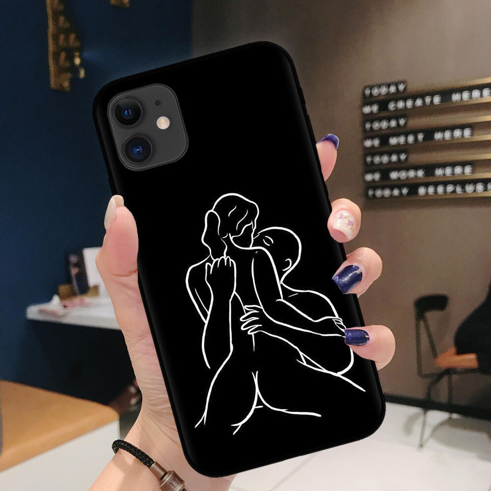 Personaliseerde Creative Body Art Line Phone Case