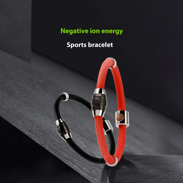 Anion Energy Silicone Bracelet Magnetic Snap Men And Women