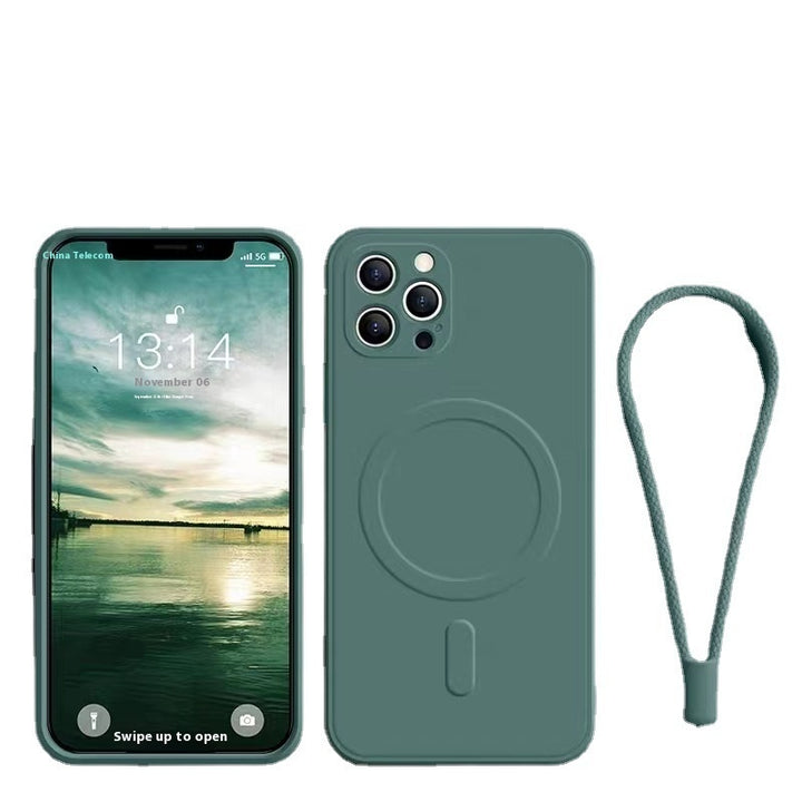 Wireless New Liquid Silicone Magnetic Phone Case