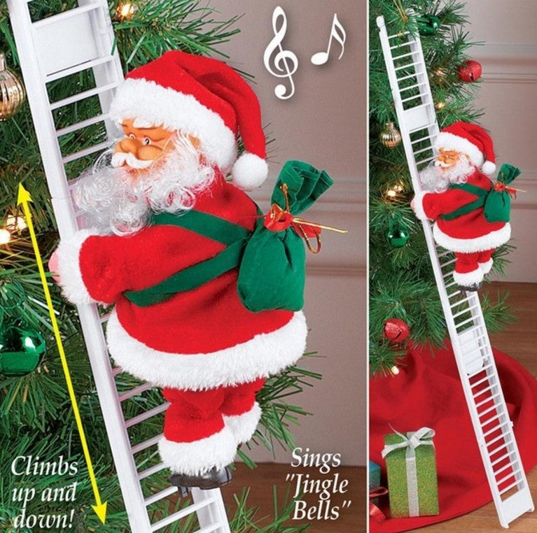 Climbing Ladder Electric Santa Claus Climbing Red Ladder Poll Jucărie