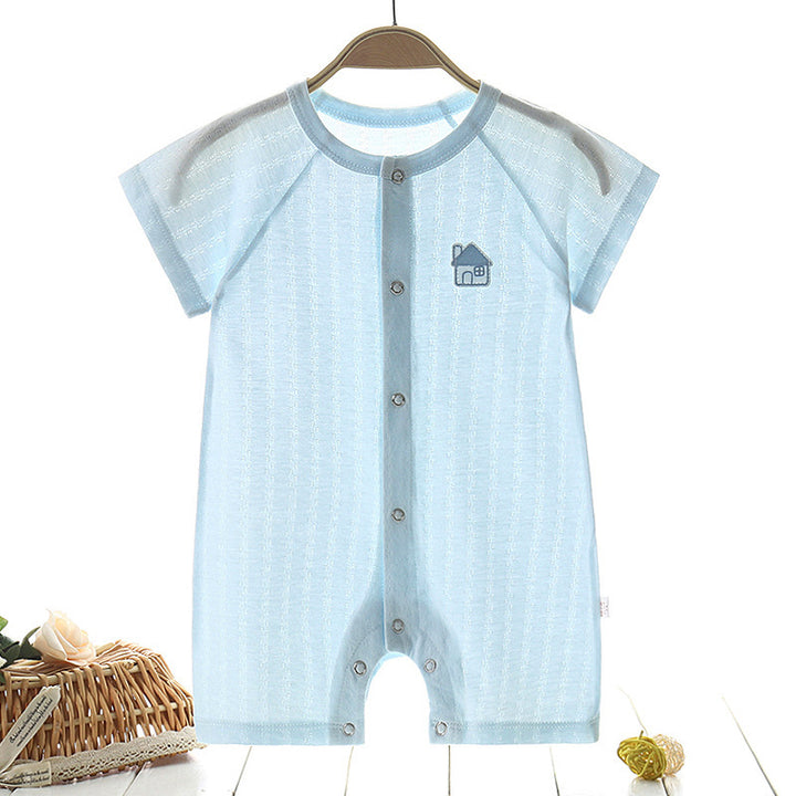 Baby's's One-Piece Clothes Summer Thin Men's Harbin Clothes Pure Cotton Women's Pyjamas Summer Short Sleeve Newborn Children's Summer Clothes