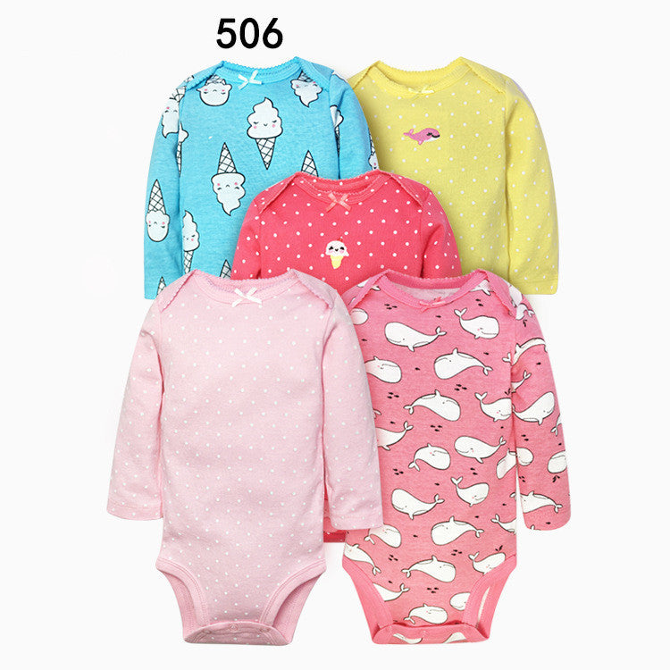 Baby Bag Fart Clothes Triangle Romper Five-piece