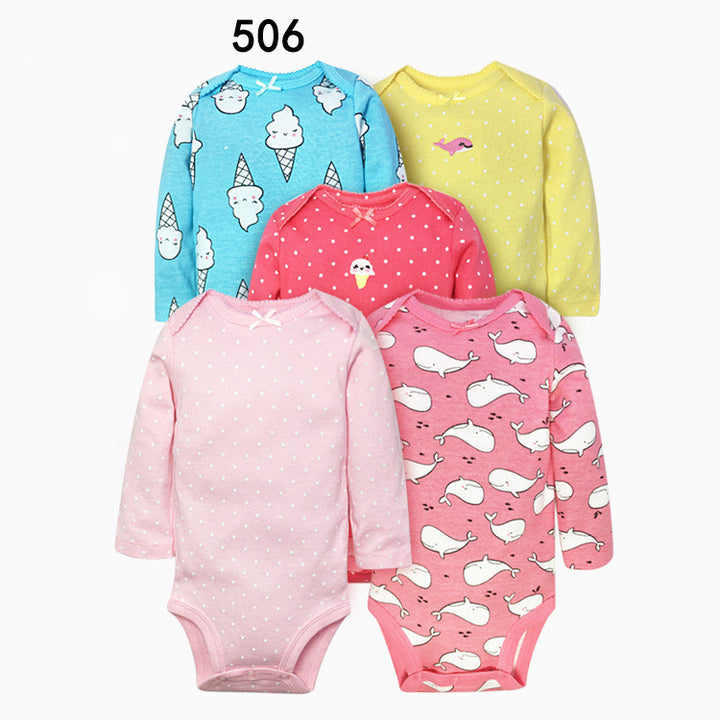 Baby Bag Fart Clothes Triangle Romper Five-piece