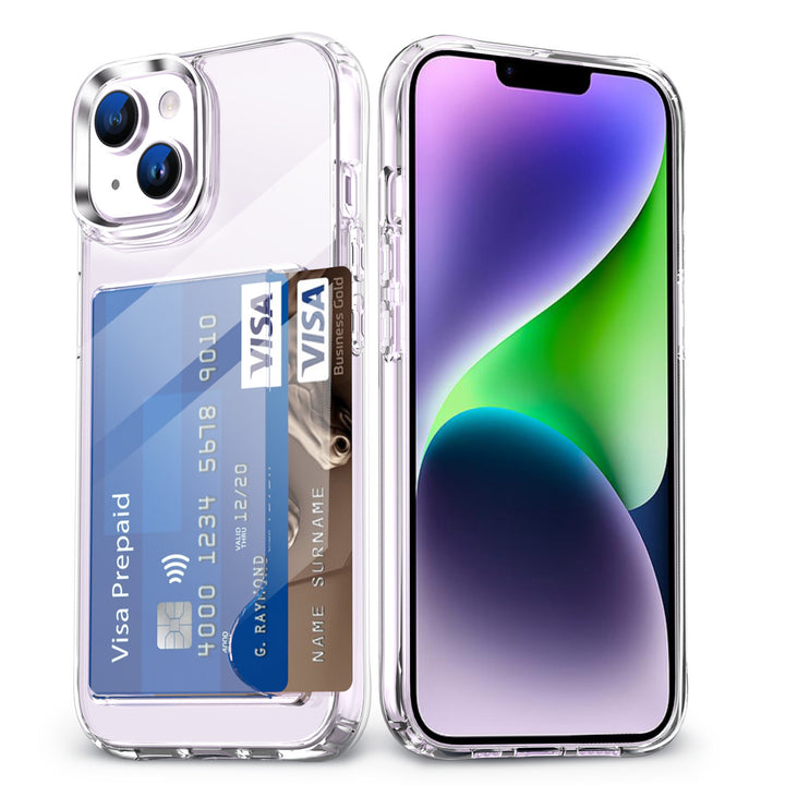 Acrylic Two-in-one Transparent Card Holder Phone Case