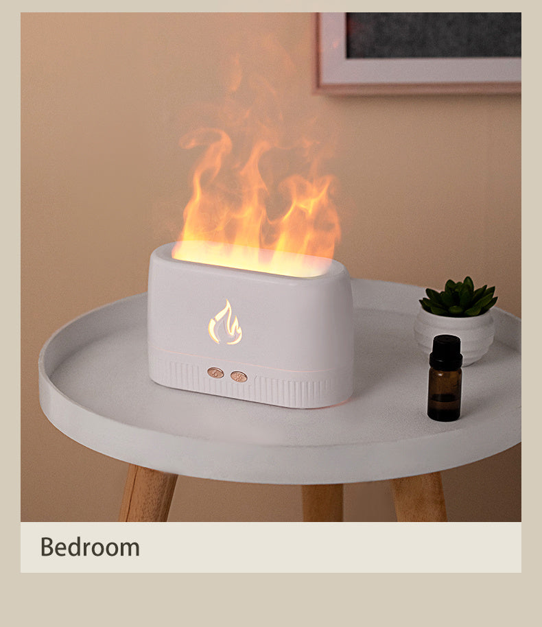Фабричен ценови пламък овлажняващ аромат дифузори машина домашна спалня безшумна етерично масло пламък аромат дифузьор