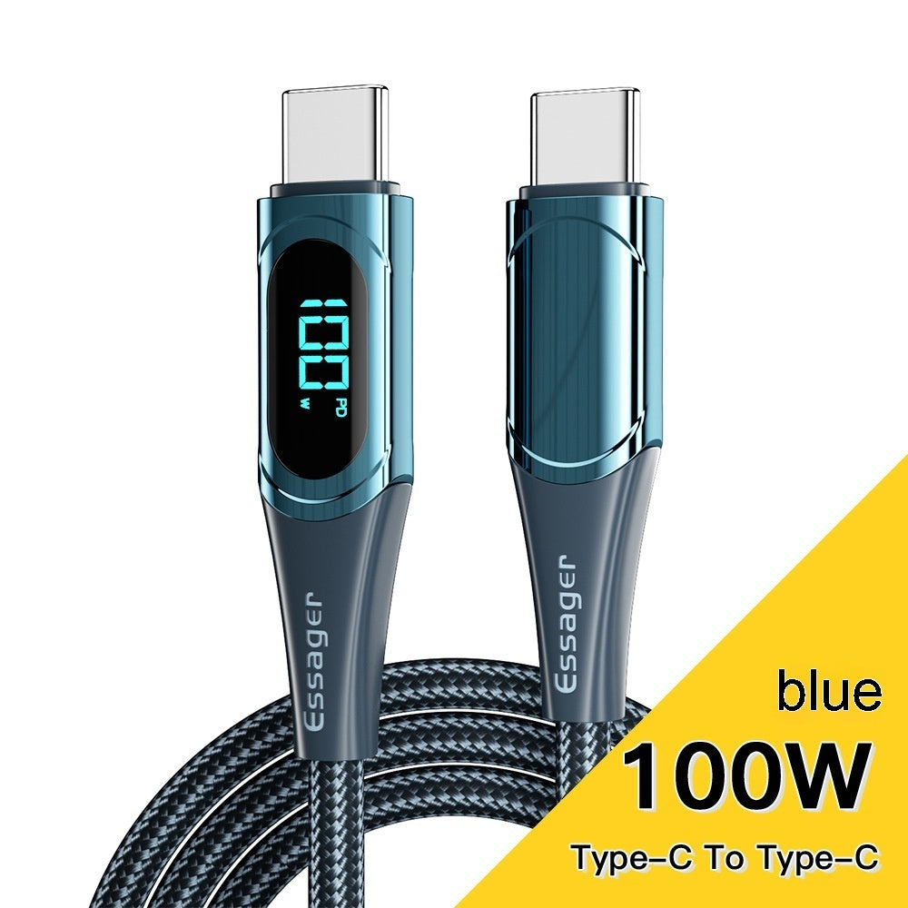 Fast Charge 100W Dual Type-c Super Fast Charge Data Cable