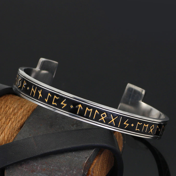New Titanium Steel Personality Text Digital Bracelet