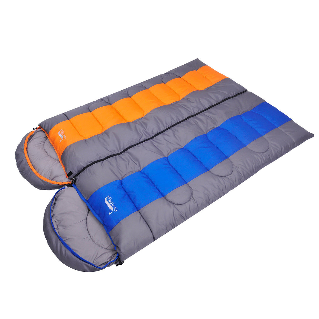 حقيبة نوم للتخييم خفيفة الوزن دافئة وباردة على شكل مغلف حقيبة نوم للسفر في الهواء الطلق والمشي لمسافات طويلة
