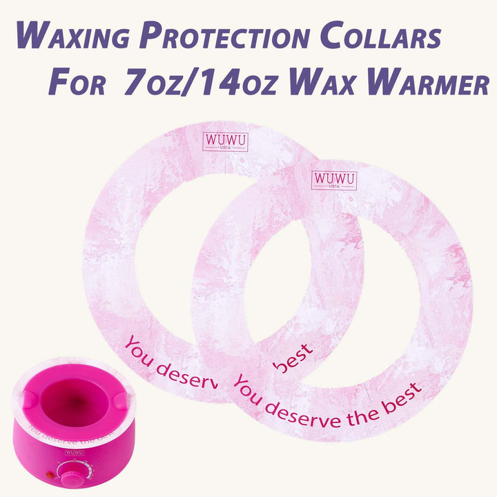 WUWUVISTA Waxing Protection Collars 10pcs In 1 Pack For 7 Oz And 14 Oz Wax Warmers&Wax Cans, Professional Warmer Collars Wax Tools, Wax Accessary