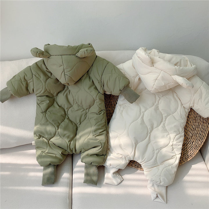 Mannen en vrouwen babyberen verdikkerden warme winterkleding