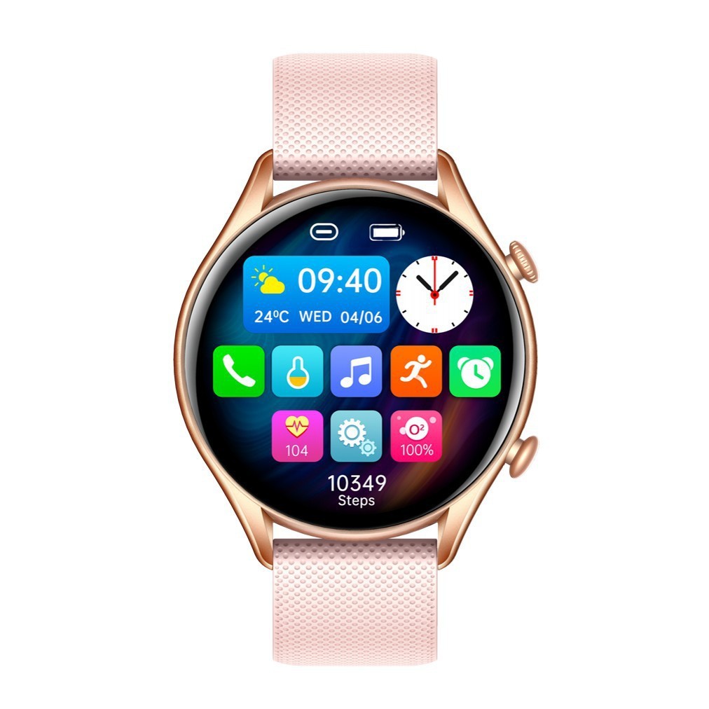 KT60 Smart Watch 139 HD Round Screen Bluetooth Call Offline Payment Voice Assistant wasserdichtes Sportarmband