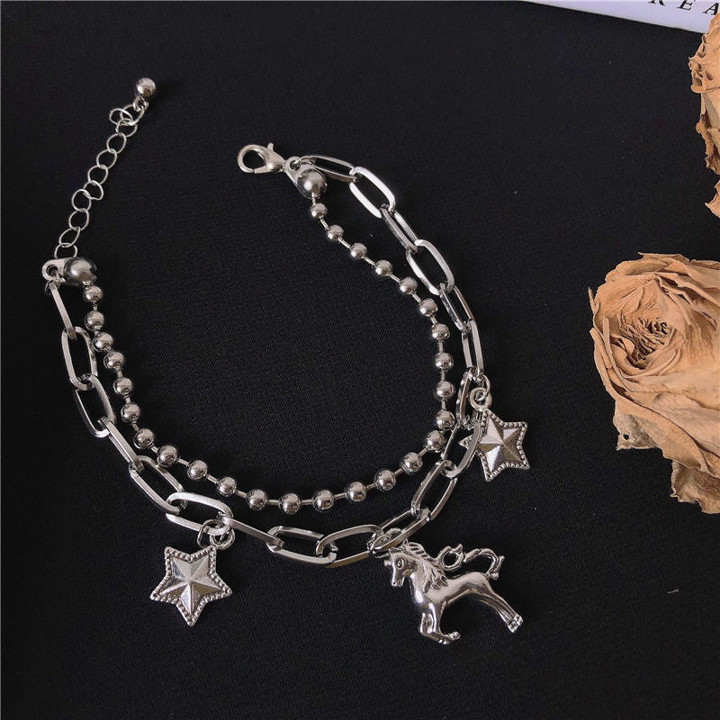Simple All-match Distressed Fashion Personalized Bracelet