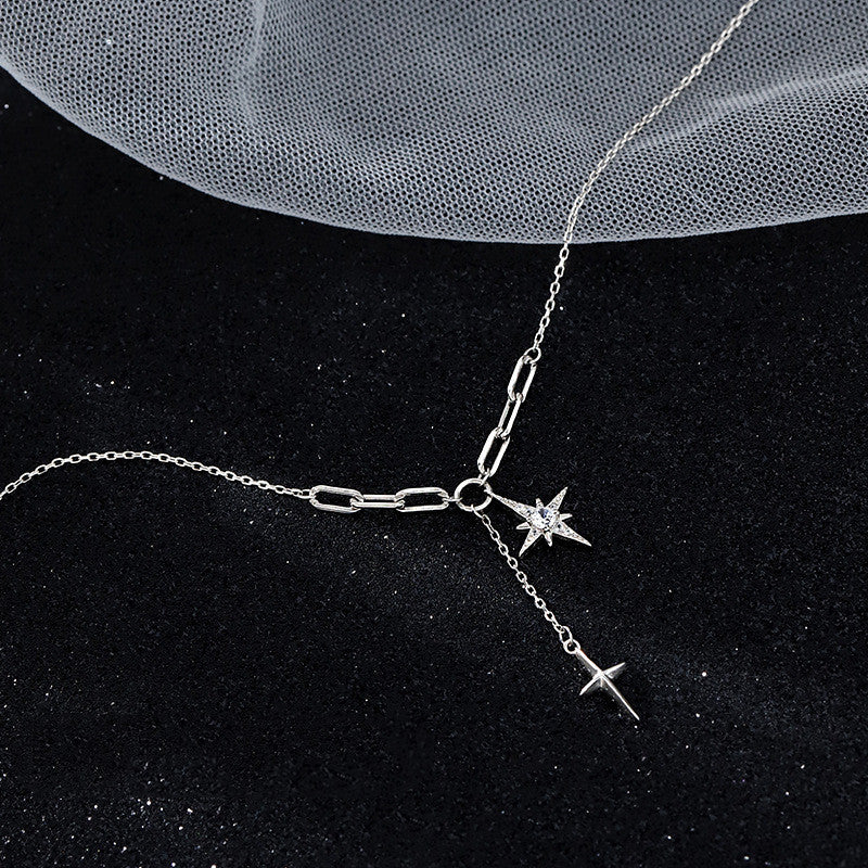 Women's Niche Sterling Silver Hexagram Necklace