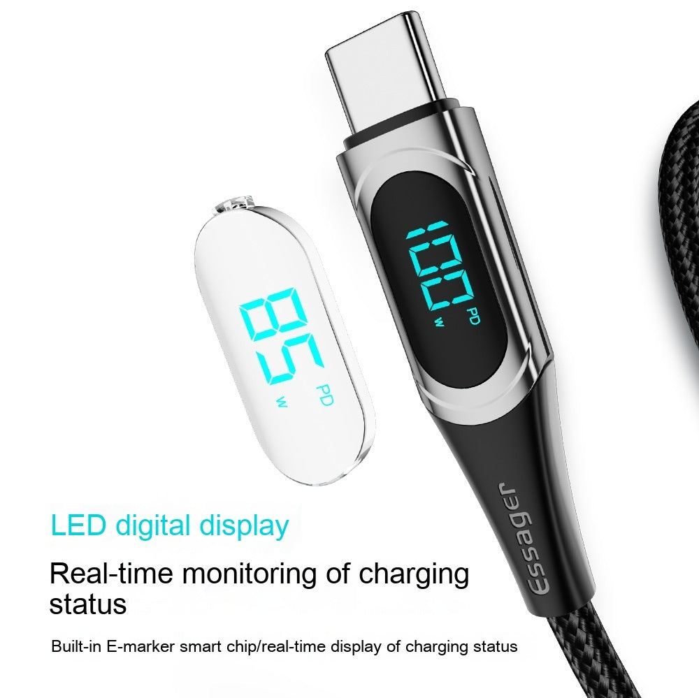 Fast Charge 100W Dual Type-c Super Fast Charge Data Cable