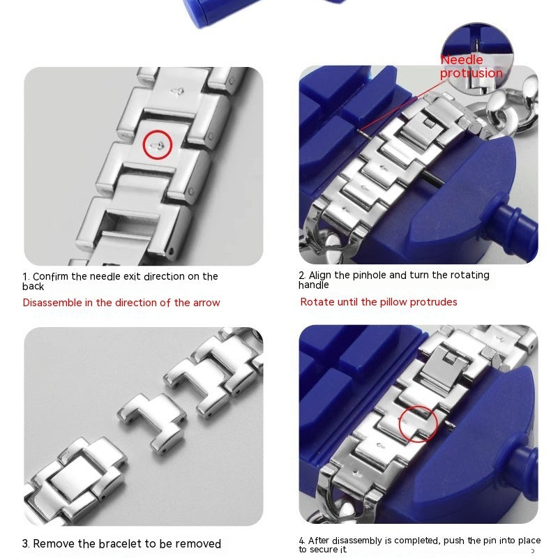 Bracciale per cinturino in acciaio in acciaio inossidabile