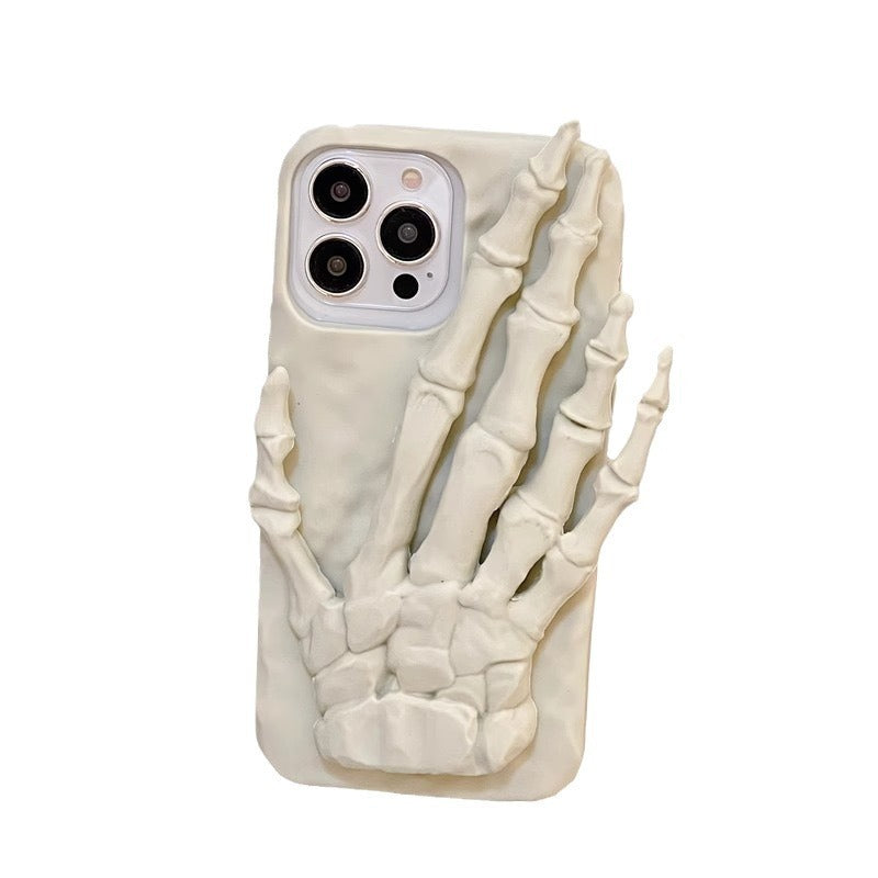 Skull Hand Bone Bélégane de secours tridimensionnel Case de protection des téléphones mobiles