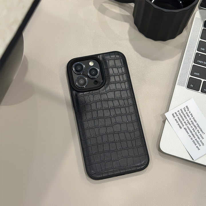 Leather Pattern Phone Case Retro Advanced