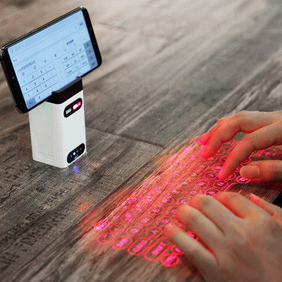 LEING FST Virtual láser teclado Bluetooth Proyector inalámbrico Teclado del teléfono para la computadora portátil con función del mouse