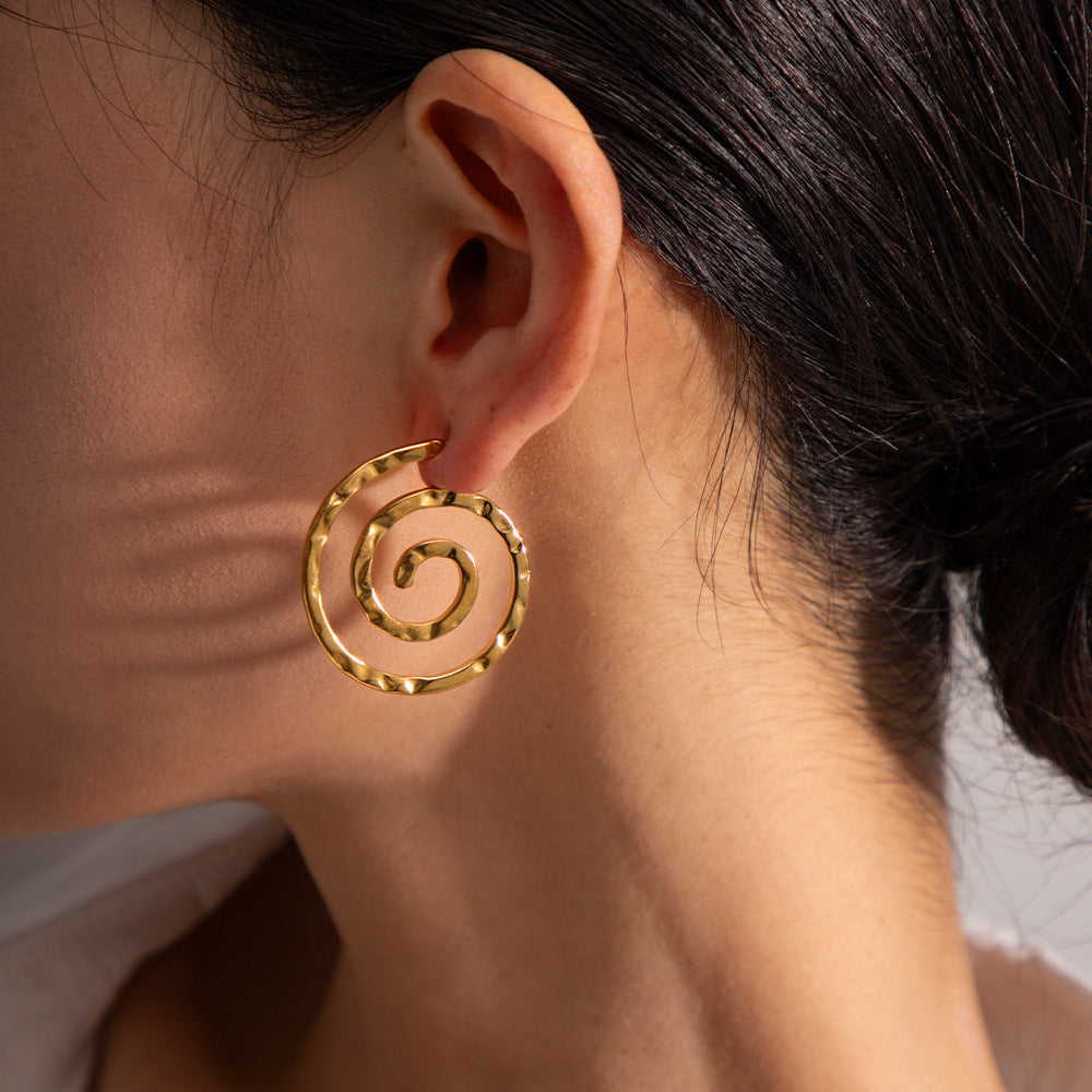 Boucles d'oreilles géométriques de la bobine de moustique de la mode pour femmes