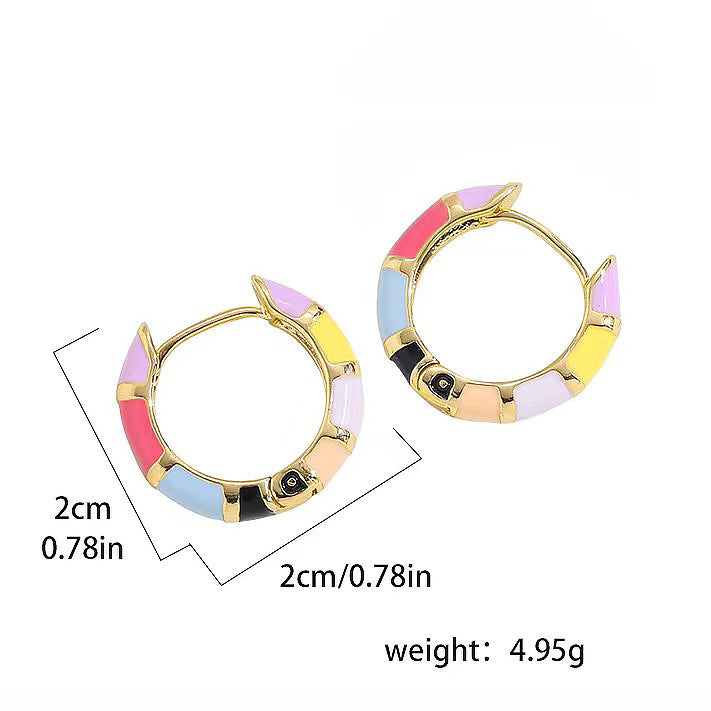 Women's Fashion Temperament Rainbow Earrings