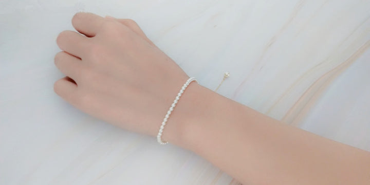 3 mm Mini -Perle schlankes Armband
