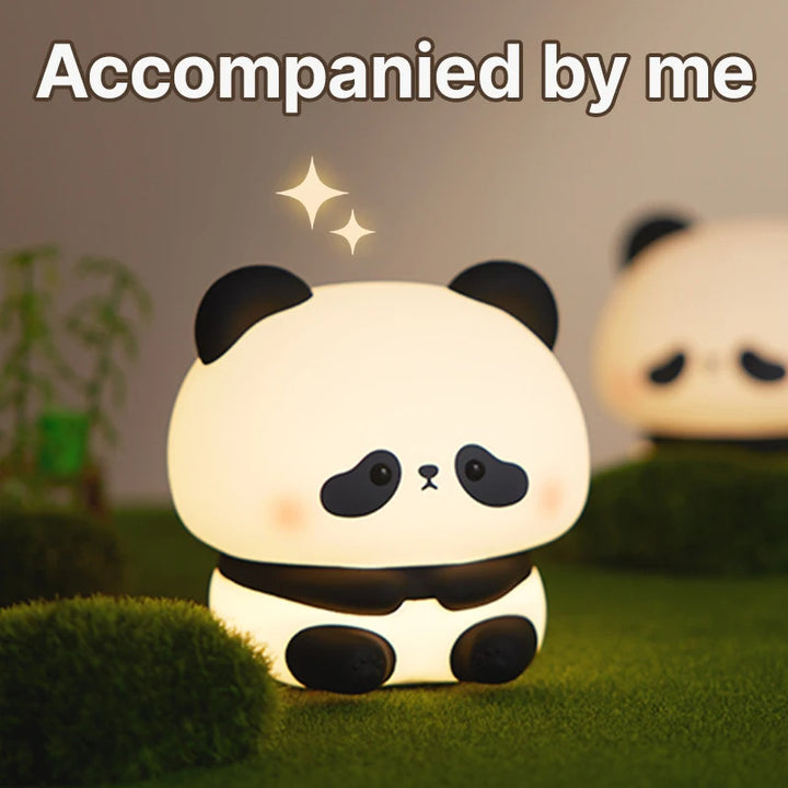Panda LED LUMINĂ LUMINĂ Silicon Silicon Light Usb USB Reîncărcat atingere lampă de noapte LAMP LAMPA LAMP LAMPA LAMĂ DE COMIL