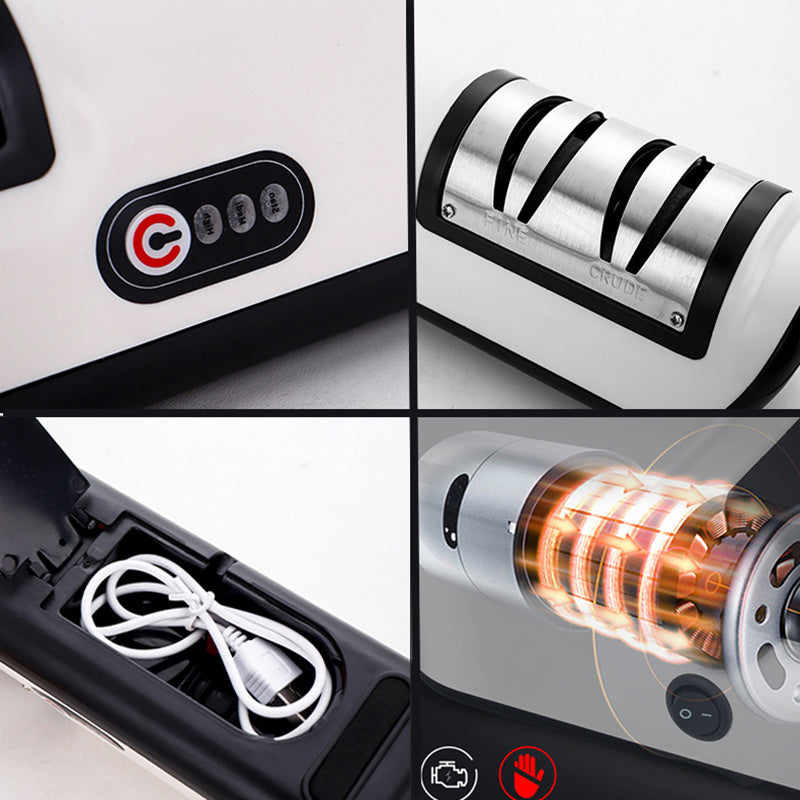 USB -wiederaufladbares elektrisches Messerschärfer automatisch einstellbares Küchenwerkzeug zum schnellen Schärfen von Scheren und Schleifeln Gadgets