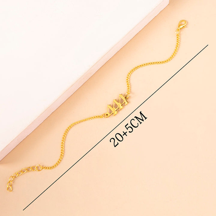 Roestvrijstalen nummer 444 kettingarmbanden voor vrouwen