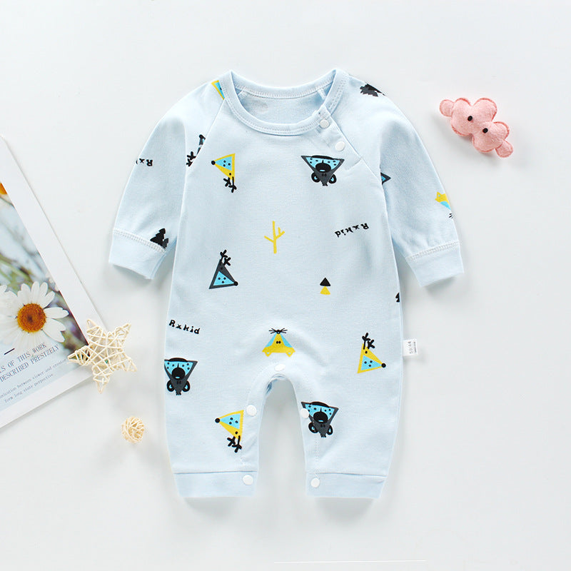 Romper met lange mouwen katoenen romper babykleding