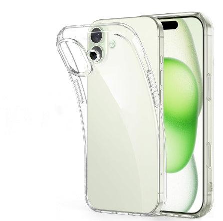 Étui de téléphone à couverture complète de coque à coque souple TPU à grand trou transparent