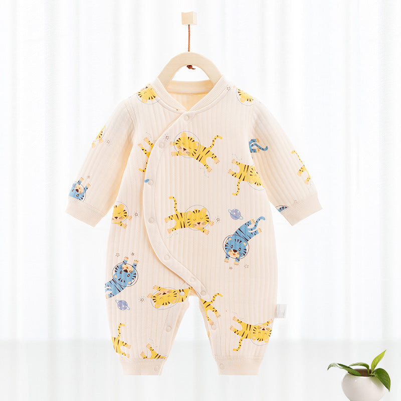 Bumbac Clip Termal Silk Onesie nou -născuți haine pentru bebeluși