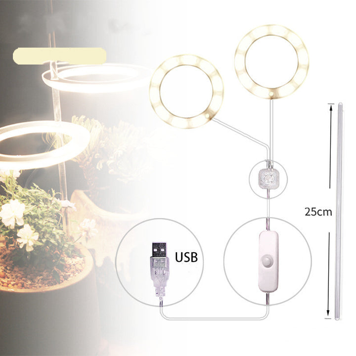 LED Wachsen Licht Volles Spektrum Phyto Wachsen Lampe USB -Phyto -Lampe für Pflanzen Wachstumbeleuchtung für Innenpflanzen