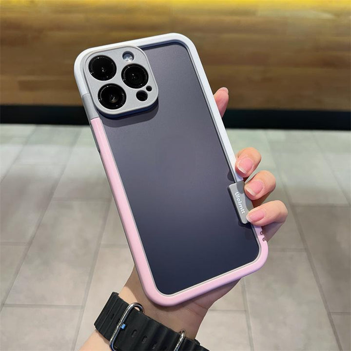 Contrast Color Frame Phone Case Fine Hole Silicone Cooling Soft Cover