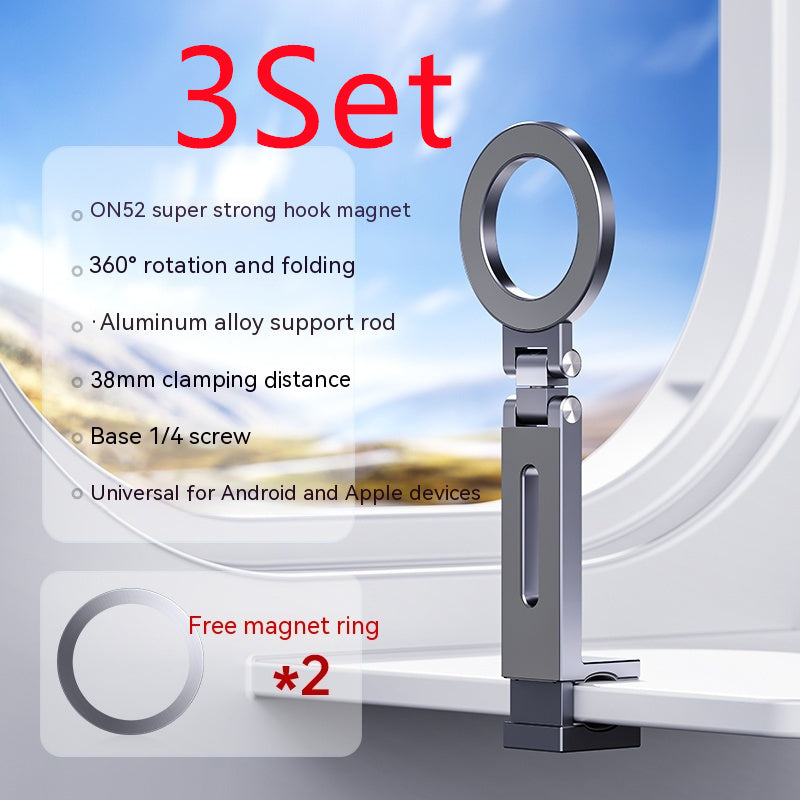 360-degree Rotating Folding Travel Mobile Phone Magnetic Bracket