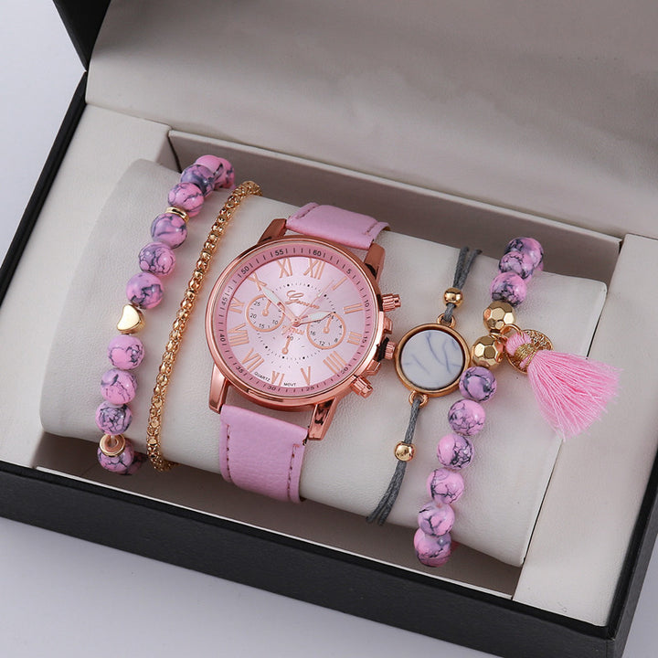 Mesdames Graduated Belt Watch Jewelry Set