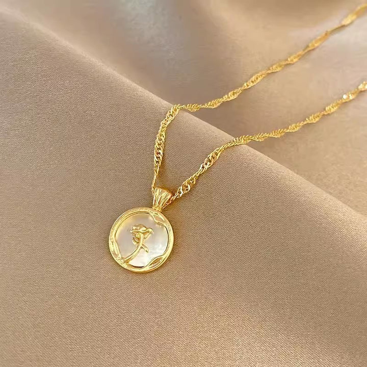 Rose Necklace Women's Simple Sweet