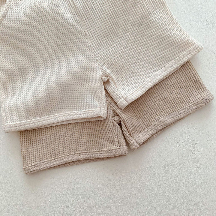 Vêtements de combinaison de bébé unisexe pour bébés shorts supérieurs d'ours deux pièces d'été