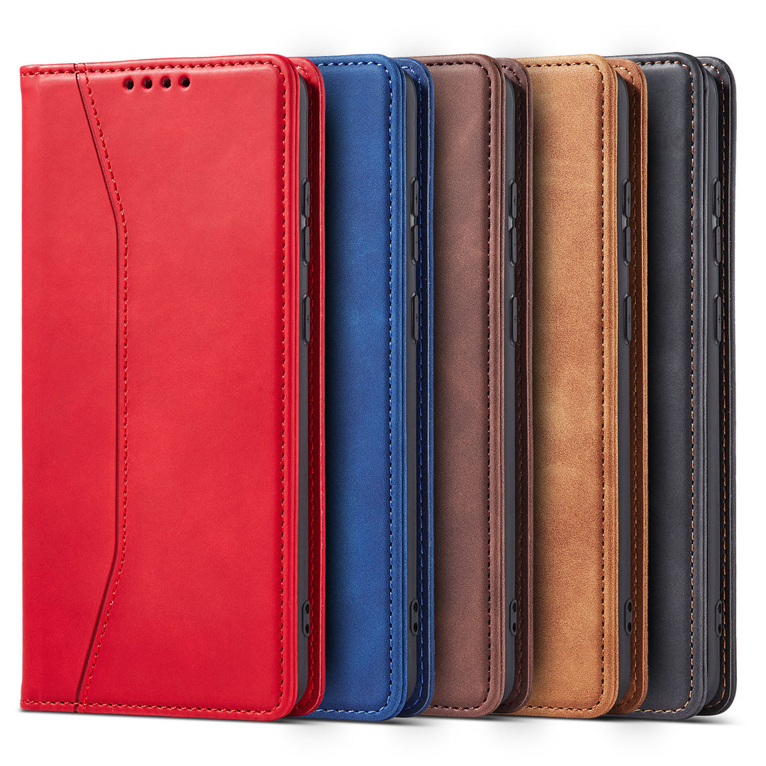 Mobile Phone Leather Case Magnetic Flip Cover