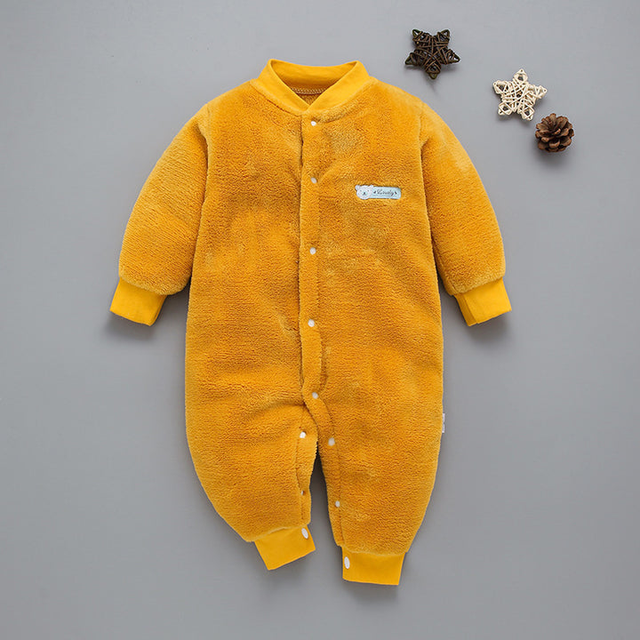 Jesienna zima zagęszczone ubrania dla niemowląt
