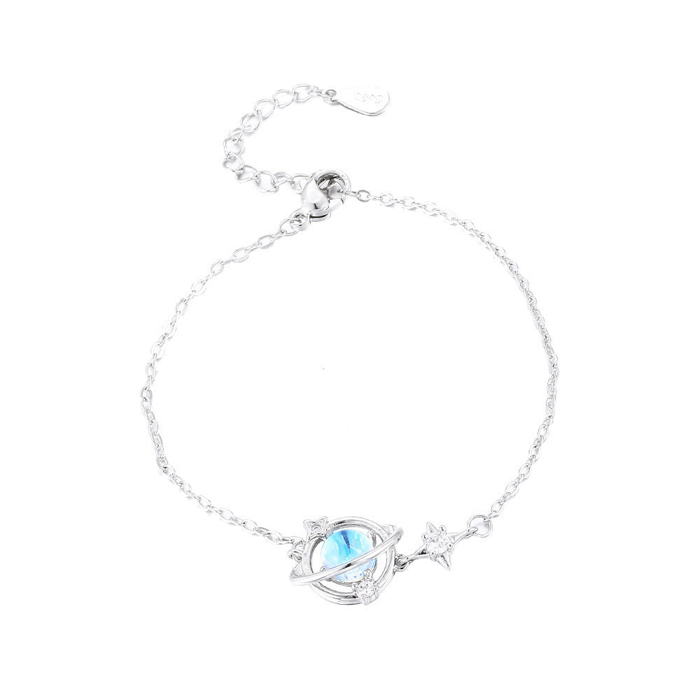 Universo que rodea la pulsera planeta simple lunarstone